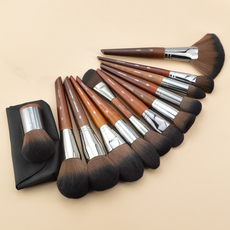 1/2 Makeup Brushes Cosmetic Powder Foundation Brush Blush Contour Eye Shadow Eyebrow Eyeliner Eyelash Blending Beauty Tools