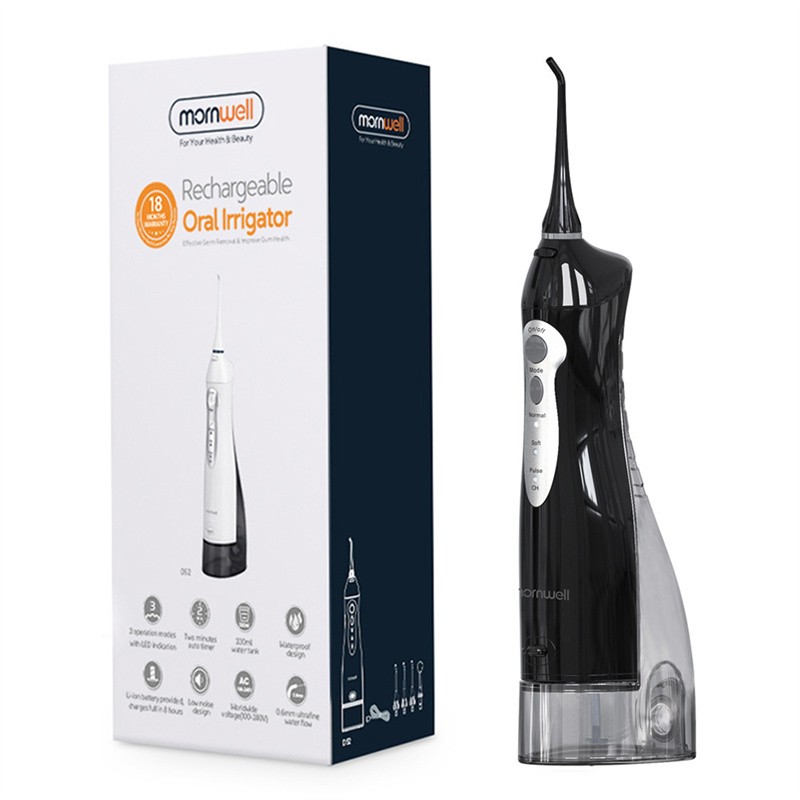 Oral Irrigator USB Rechargeable Water Flosser Portable Dental Water Jet 300ML Water Tank Waterproof Teeth Cleaner