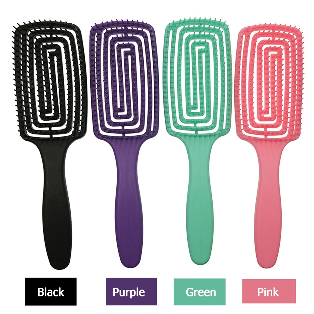 Wide Teeth Arc Massage Comb Anti-static Practical Anti-tangle Salon Styling Comb Non-slip Comfortable Hair Care Comb Hairbrush