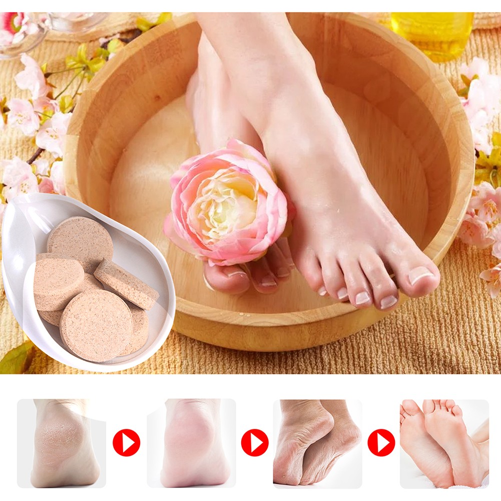 10pcs Ginger Anti-Fungal Detox Foot Treatment Soak Effervescent Tablet Long-Term Relief Skin Anti-cracking Bathing Spa Care