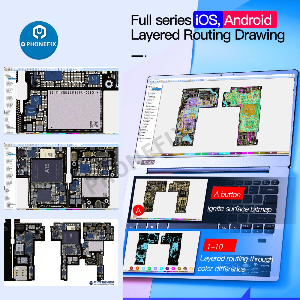 2022 JCID Smart Diagram JC Diagram Bitmap for iPhone iPad Android Smartphones Integrated Circuit Diagram