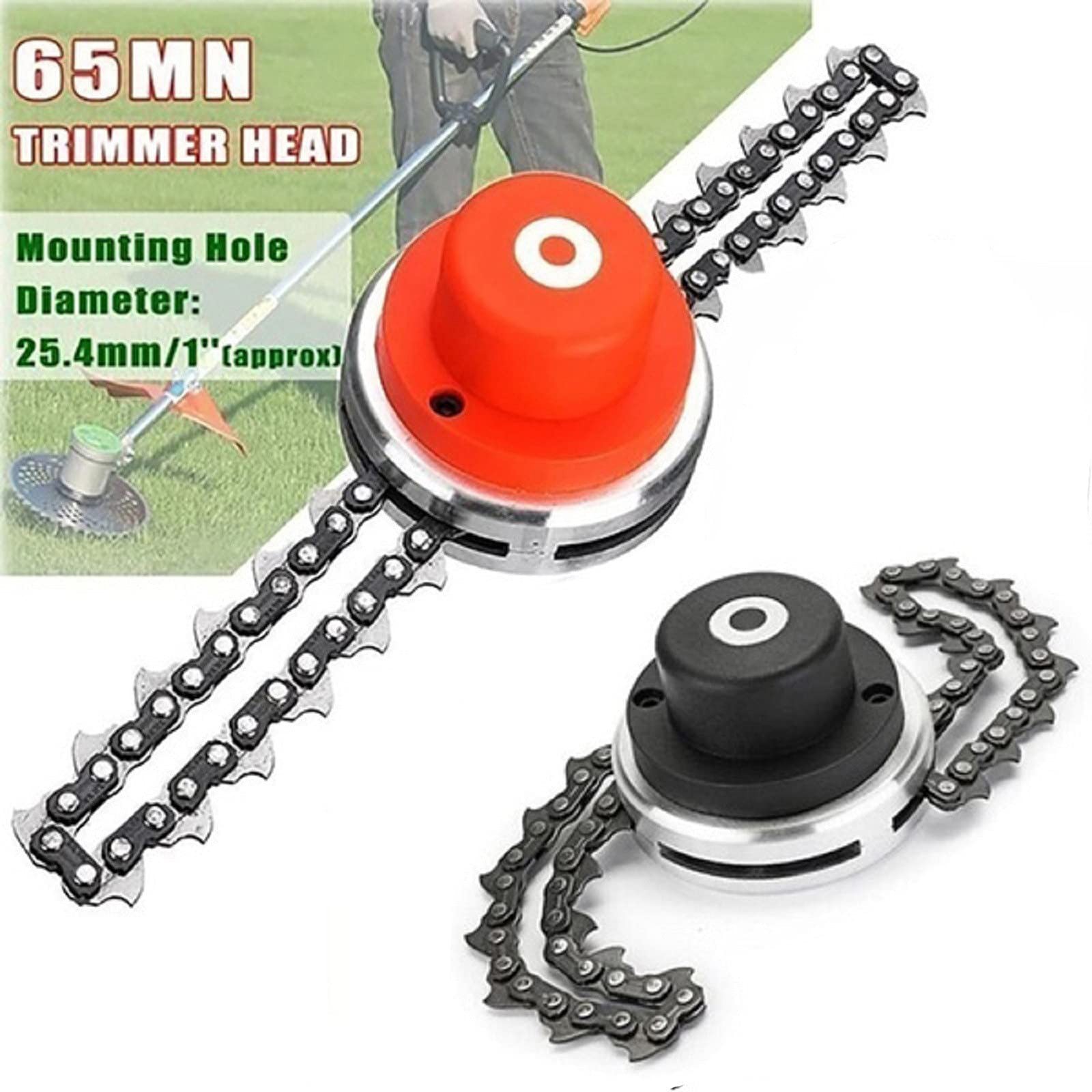 Universal Lawnmower Head With Heavy Chain Metal Grass Trimmer Tool Brushless Cutter For Garden Trimmer Gas Cutter Spare Parts