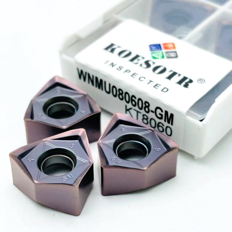 100% Original WNMU080608G High Quality Double-sided Hexagonal 90 Degree Right Angle Quick Feed Carbide Turning Tool WNMU