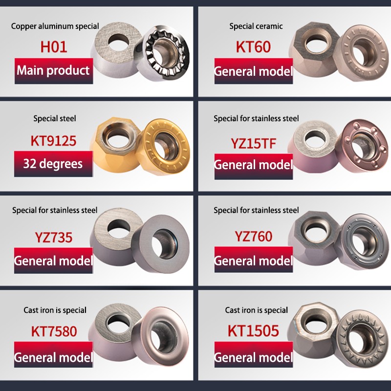 Kakarot Carbide Inserter RPMT08 RPMW1204 RPMT1605 RPMT10T3MOE RDMW RPGT07 08 Carbide Inserts Internal Round CNC Turning Metal Inserts