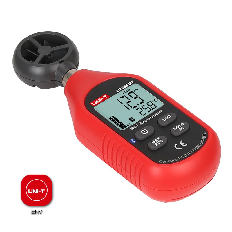 UNI-T UT333BT UT353BT UT363BT UT383BT Digital Humidity Meter Mini Anemometer Light Meter Lux Digital Sound Meter