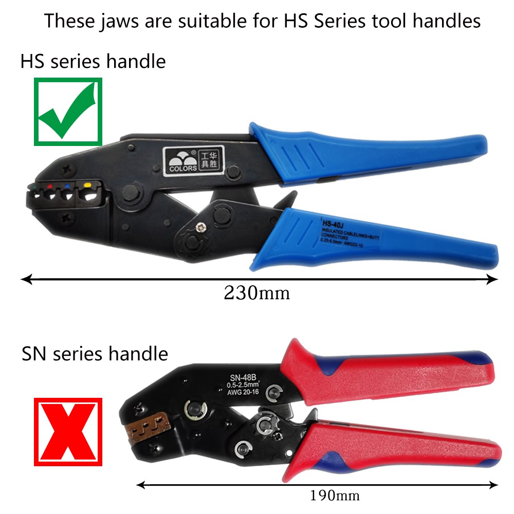 Crimping Jaw Pliers HS-03BC/30J/40J/10A/10WF/35WF/103/256N/06WF2C/05H for Crimping Terminals