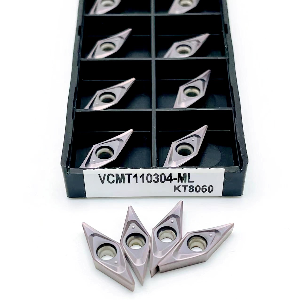 High Quality VCMT110304 VCMT110302 VCMT110301 ML CNC Cylindrical Carbide Tools Metal Turning Tools VCMT 110304 Turning