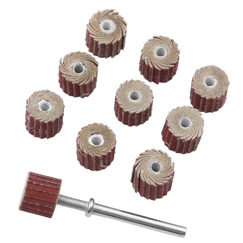 10pcs for dremel accessories sandpaper sandpaper flap polishing wheels sanding disc shutter polishing wheel for rotary tool