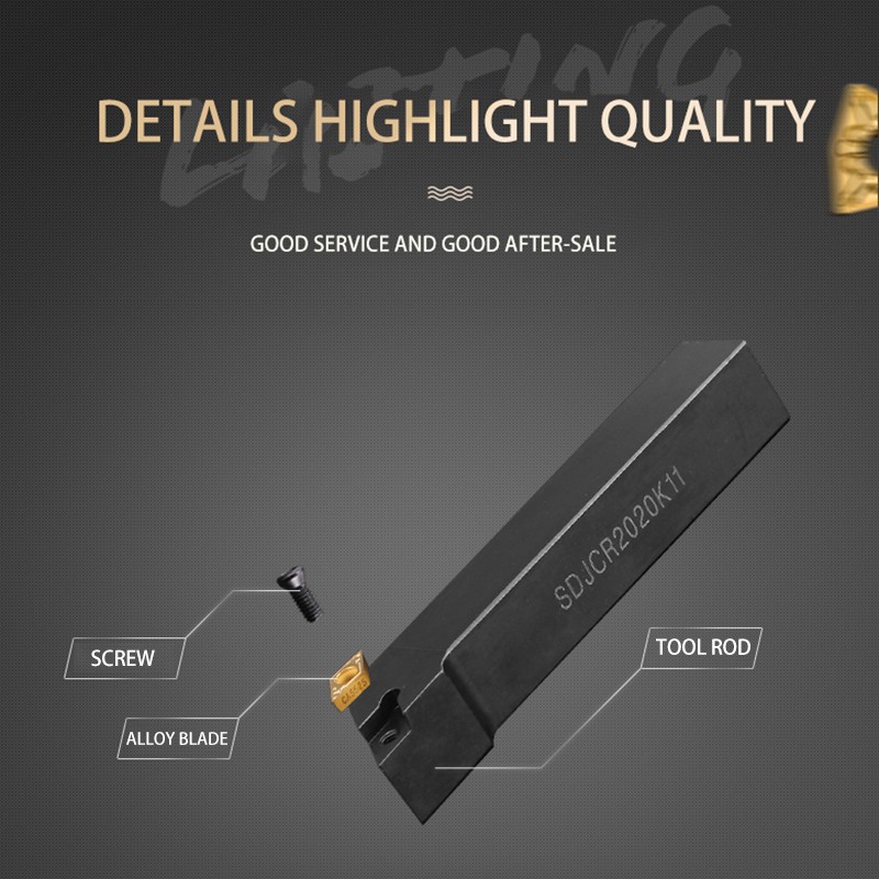 Kakarot External Turning Tool SDJCR/L SDJCR1212H11 sdjcl12h11 SDJCR16 Tool Holder DCMT11 Carbide Insert Lathe Cutting Tool Set