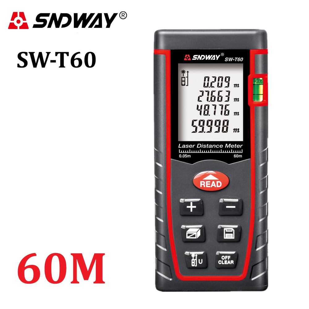 SNDWAY Distance Meter, 40m 60m 80m 100m Building Measurement - Inspection