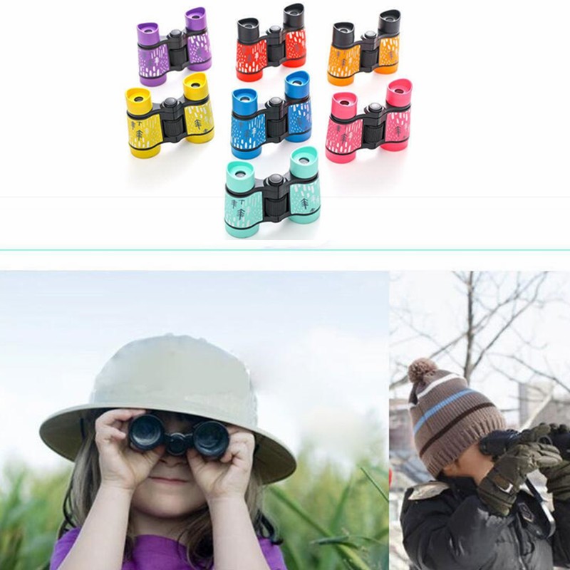 Professional 4X30mm Kids Binocular Telescope Children Educational Learning Telescope Bird Watching Folding Optics Telescope