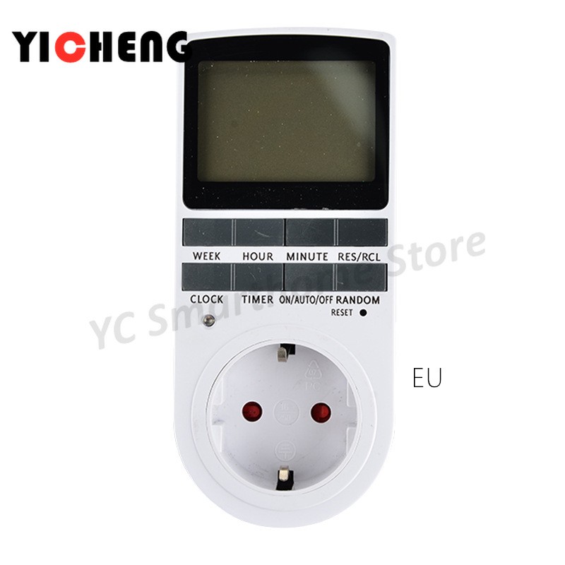 Big Screen Timer EU US UK Kitchen Socket Timing Switch Electronic Timer AU BR FR