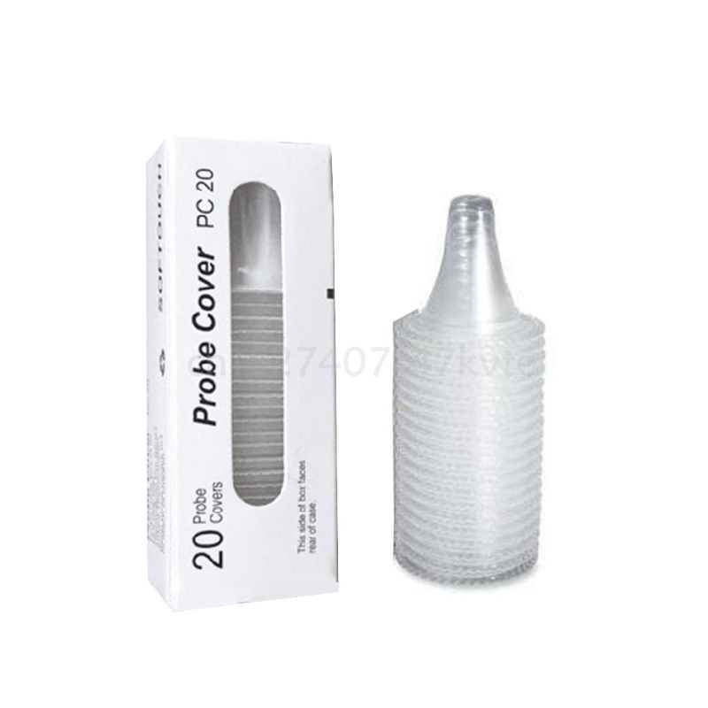 20pcs/pack Brown Ear Thermometer Cover Probe Filter Replacement Health Care Tool