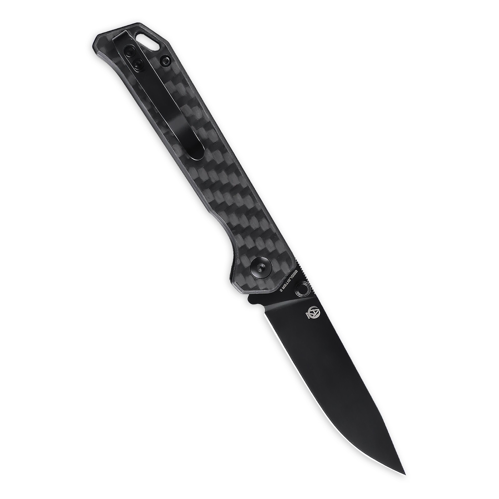 Kizer folding knife Begleiter V4458.2N1 carbon fiber black handle 2021 new N690 steel blade knife outdoor camping tools