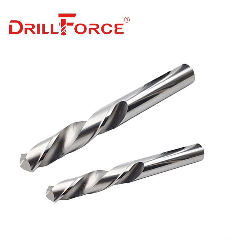 Drillforce 1pc 0.5mm-20mm Left Hand Steel Carbide Drill Bit Reverse Spiral Flute Twist Drill Bit For Steel Alloy Stainless Tool