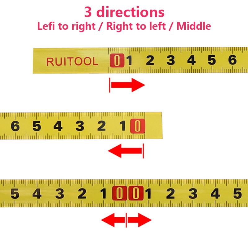 Woodworking T Track Tape Measure 12.5/16/19mm Width Metric Self-Adhesive Gauge Ruler for Miter Track Router Table Saw Measuring