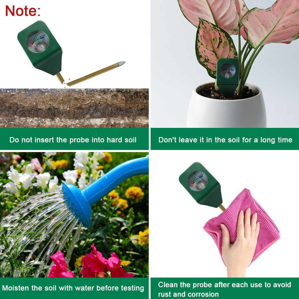 Soil Moisture Sensor Meter Metal Detector Probe Gardening Plant Flower Water Analyzer Testing Instrument Humidity