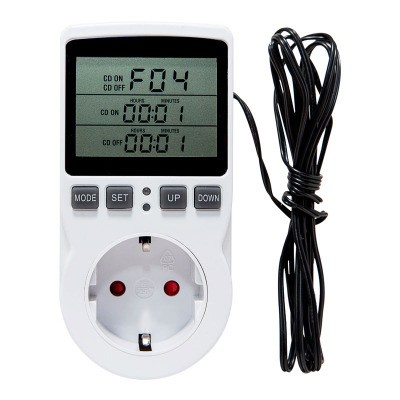 EU/US/AU/UK Timer Socket Thermostat Digital Temperature Controller Socket Outlet With Timer Switch Sensor Probe Heating Cooling