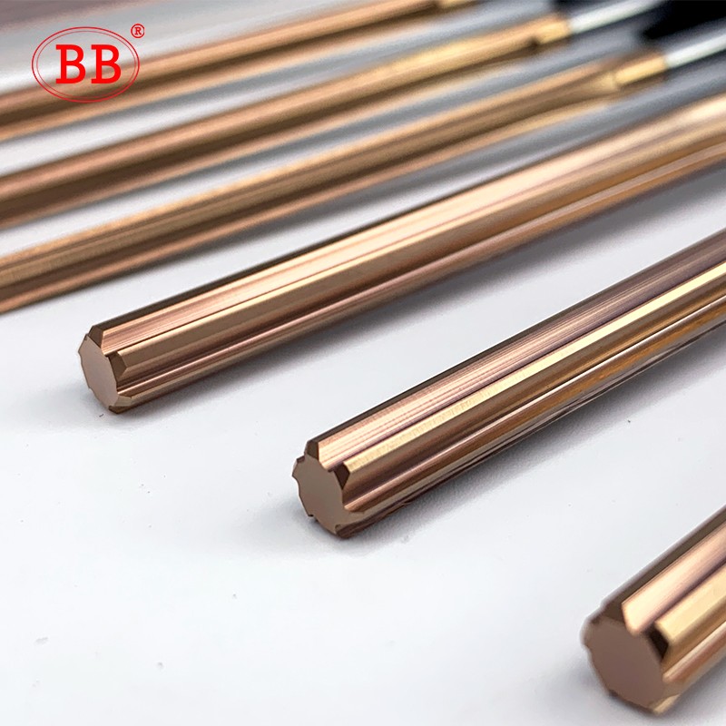 BB 1mm to 20mm Carbide Lathe Machine Coated Straight Flute H7 Tolerance Chucking Hardened Steel Metal Cutter 6 Flutes CNC Tool