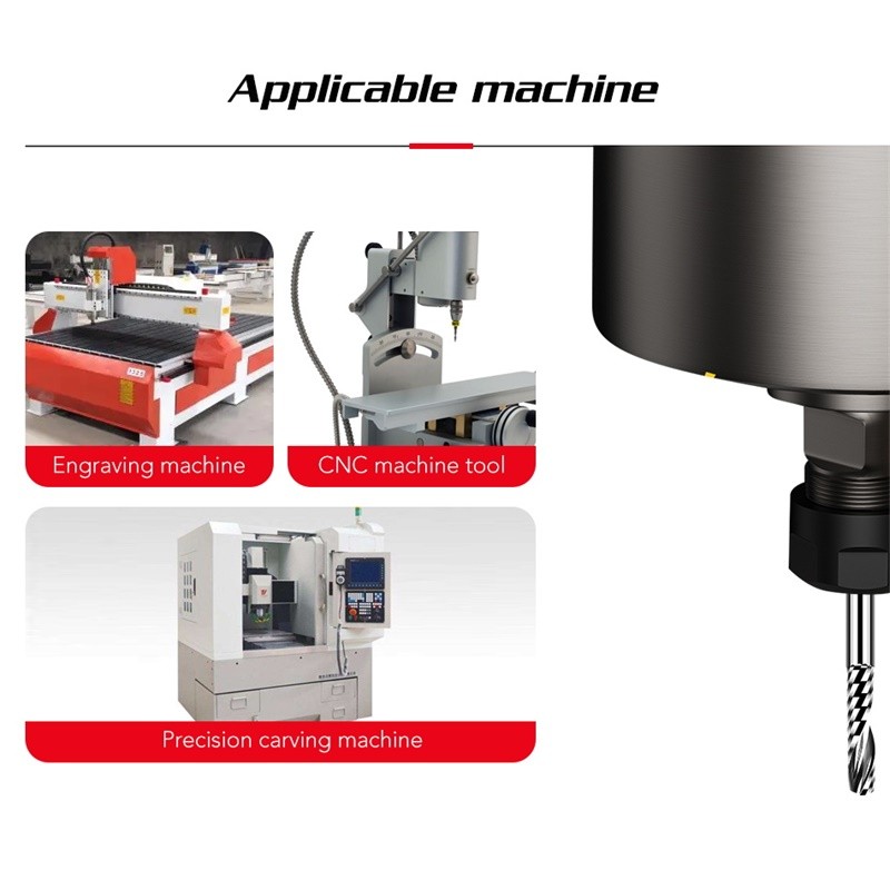 BB Single Single Flute Spiral Carbide Milling Cutter CNC 3D Engraving Router Bit Acrylic PVC Wood MDF Aluminum 3.175/4/6/8/10/12