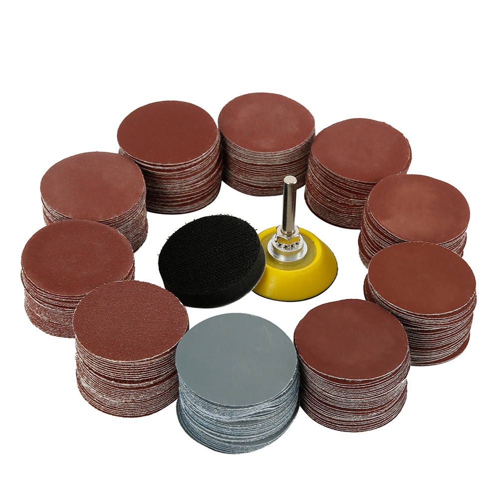 2 inch 50mm sandpaper assortment 60-3000 grit sanding disc set 2 inch ring sanding pad with 3mm shank for polisher cleaner tool