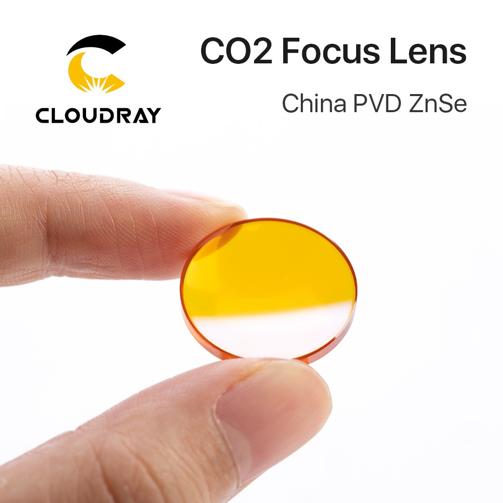 Cloudray China CO2 ZnSe Focus Lens Dia.18 19.05 20mm FL38.1 50.8 63.5 101.6 127mm 1.5 - 4" for Laser Engraving Cutting Machine