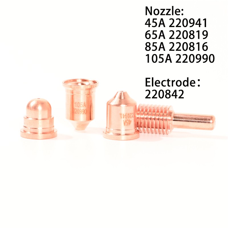 PMX65A-105A Plasma Consumables 220818 Shield Nozzle Electrode OEM For Overheating Powermax 220955 220817 220854 220953 220930 220941 220819 220816 220990 220842 220857 220994 220992 220993