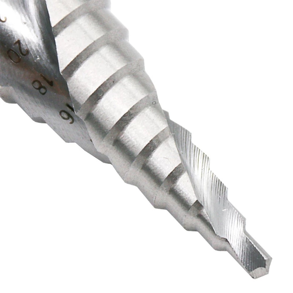 1pc 4-32mm HSS Titanium Coated Step Drill Bit Drill Power Tools Metal High Speed ​​Steel Wood Hole Cutter Step Cone Drill