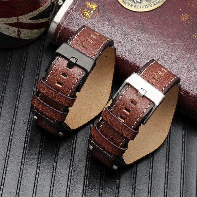 For Fossil JR1157 watchband genuine leather 24mm men watch strap high quality leather bracelet retro style