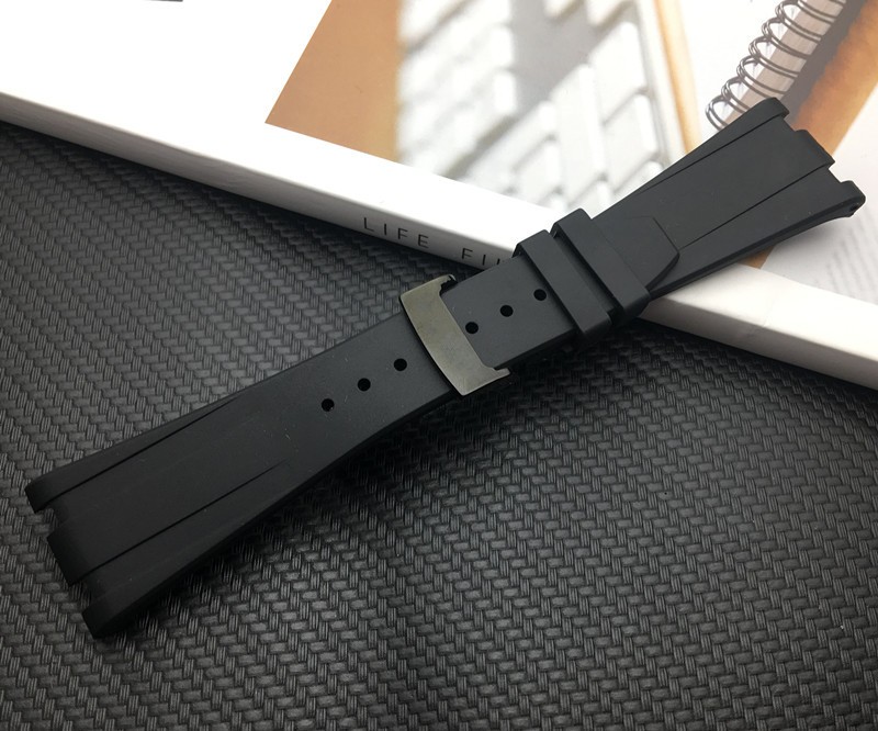 Luxury Brand Silicone Rubber Watchband For Audemars For Piguet Strap 28mm Watch AP Band Men Bracelet Butterfly Buckle Tools