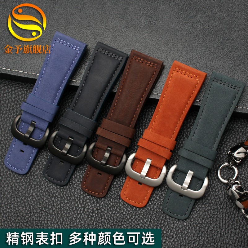 Genuine Leather Watch Band Men For Seven Friday M2/02 P1B/01 P2B/02 First Layer Cowhide Leather Bracelet Female 28mm Watch Strap