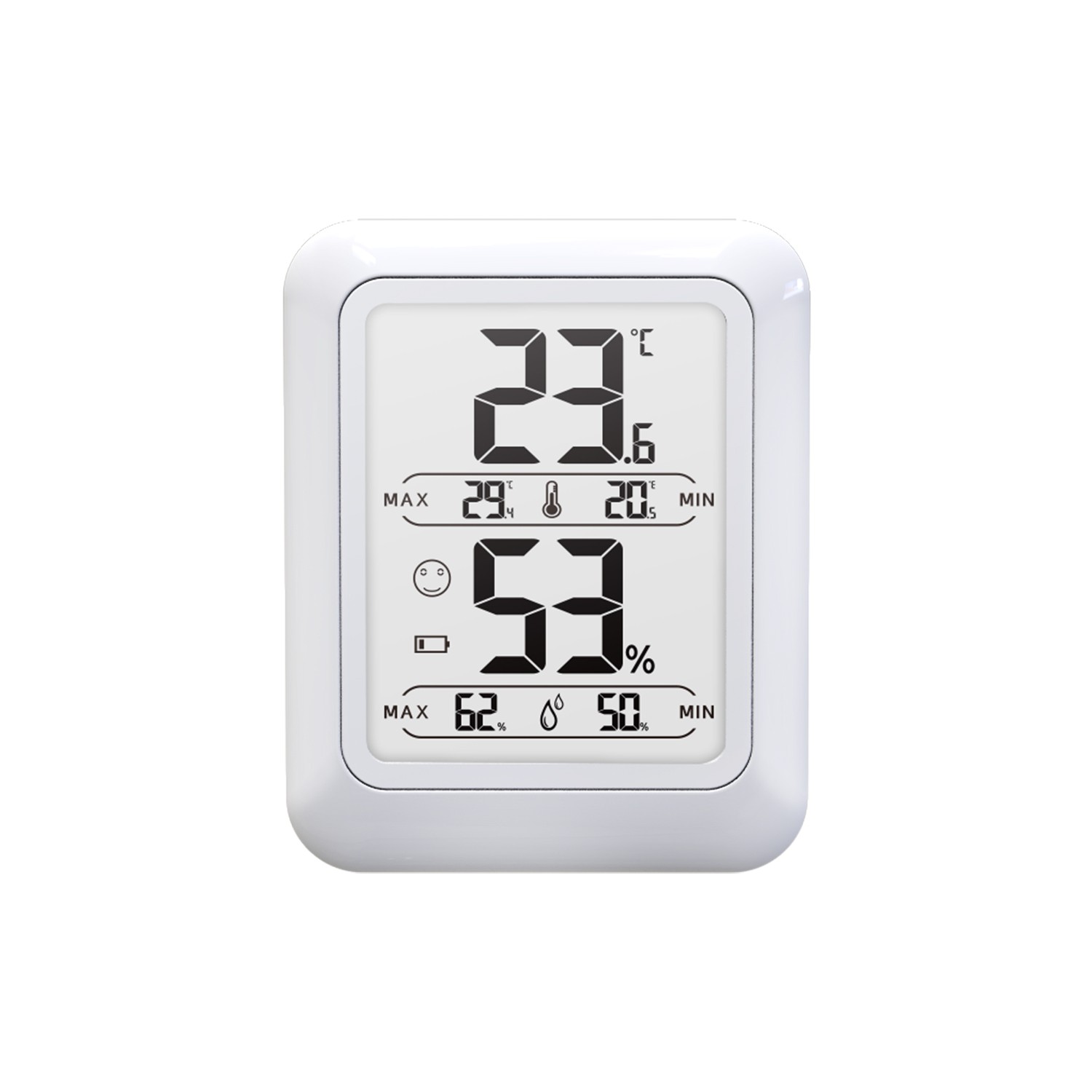 PROTMEX PT19DE LCD Digital Thermal Hygrometer Indoor Outdoor Temperature Hygrometer With Folding Arc C/F Function Switch