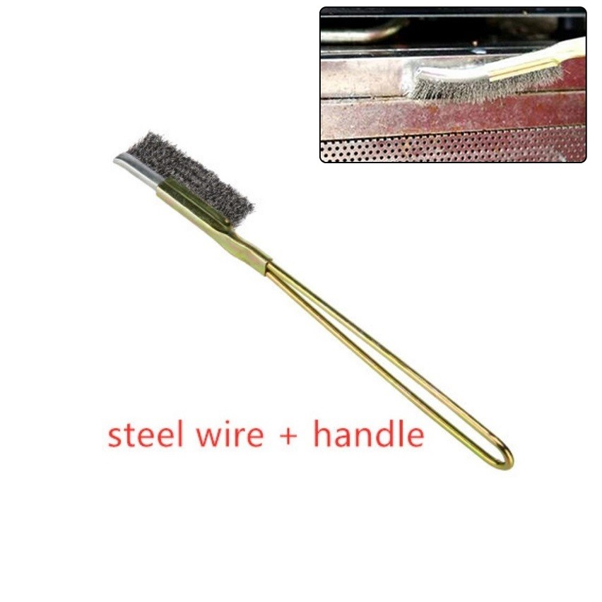 1pcs Wire Brass Steel Nylon Brush Mini Brushes Micro Rust Remover Paint Remove Metal Scrubbing Polishing Burring Brush