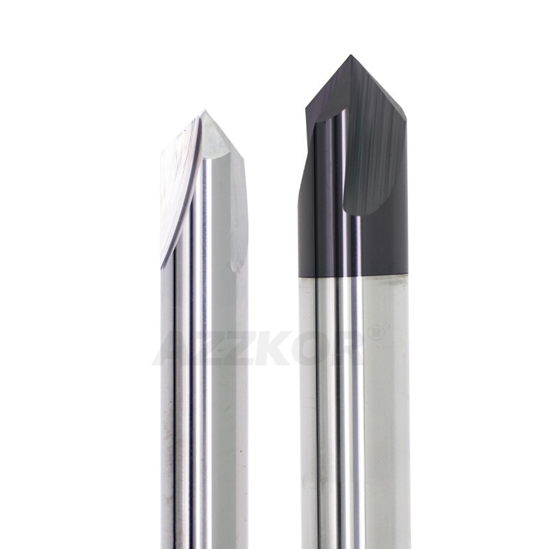 Beveled Milling Cutter Alloy Coating Tungsten Steel Tool By Steel Aluminum CNC Maching 3 Flute Spot Drills Milling Cutter