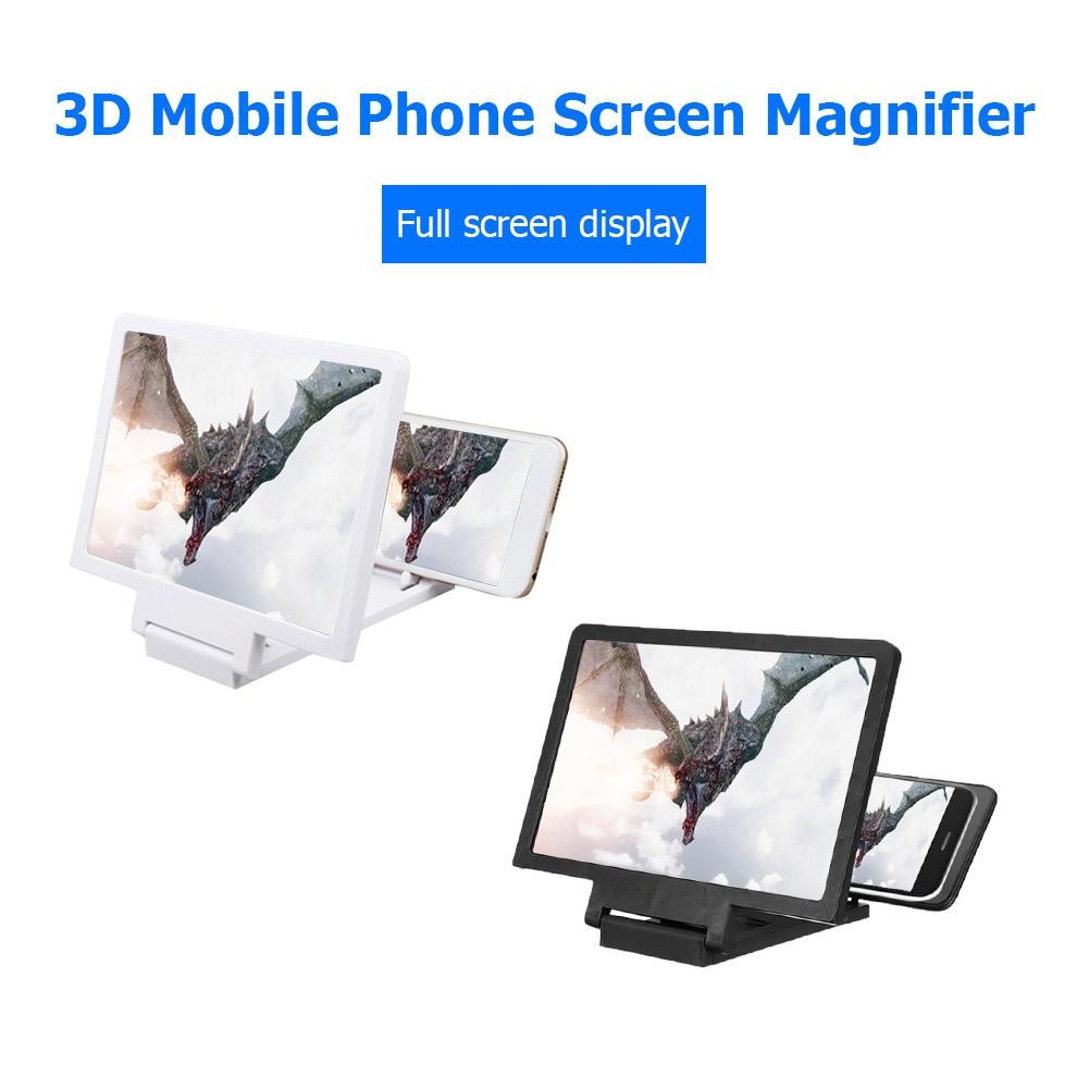 2021 new mobile phone screen magnifier 3d enlarge amplifier video projector bracket desk stand holder for phone