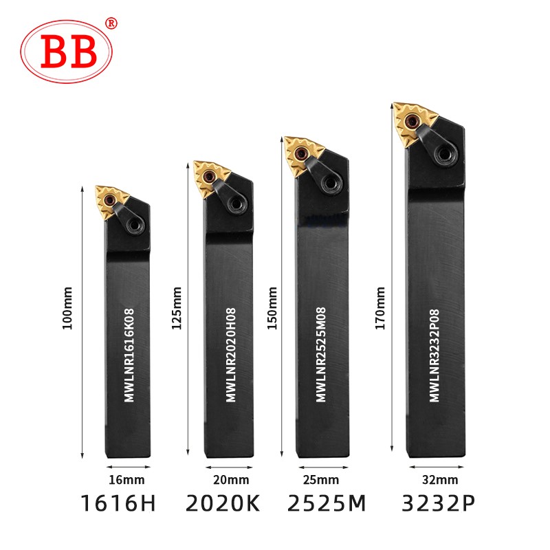 BB MWLNR 2020k08 1616h08 External Turning Tool Holder MWMNN MWWNR WWLNR DWLNR Lathe Bar 16mm 20mm WNMG Carbide Insert