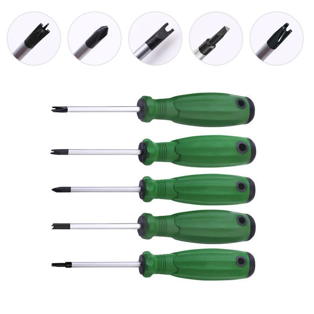 5pcs Triangle Screwdriver Set U Y Shape Inner Cross Socket Screw Driver for Home Appliances Hand Tool