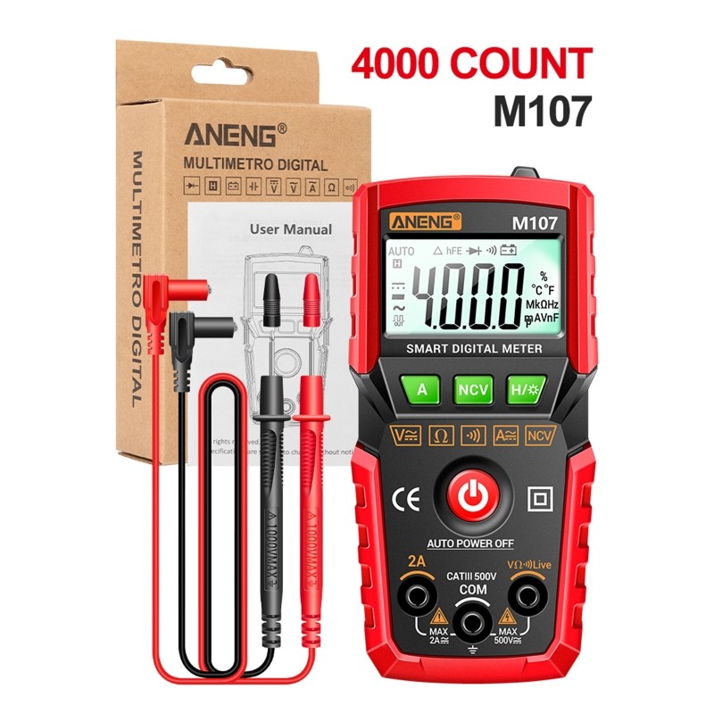 Digital Multimeter Dropshipping Multimeter 4000 Voltmeter Ohmmeter Voltage Current Measurement Auto Off Resistance