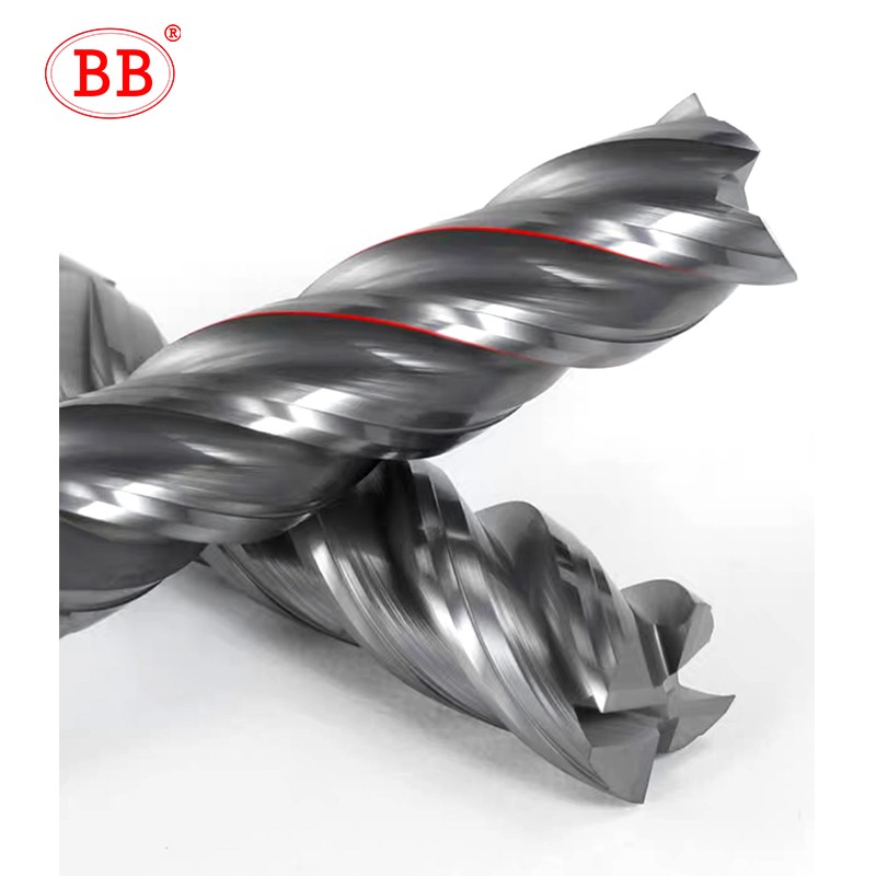 BB Stainless Steel Solid Carbide End Mill CNC Tool Titanium Alloy Cutter BK4055 6mm 8mm 12mm 16mm