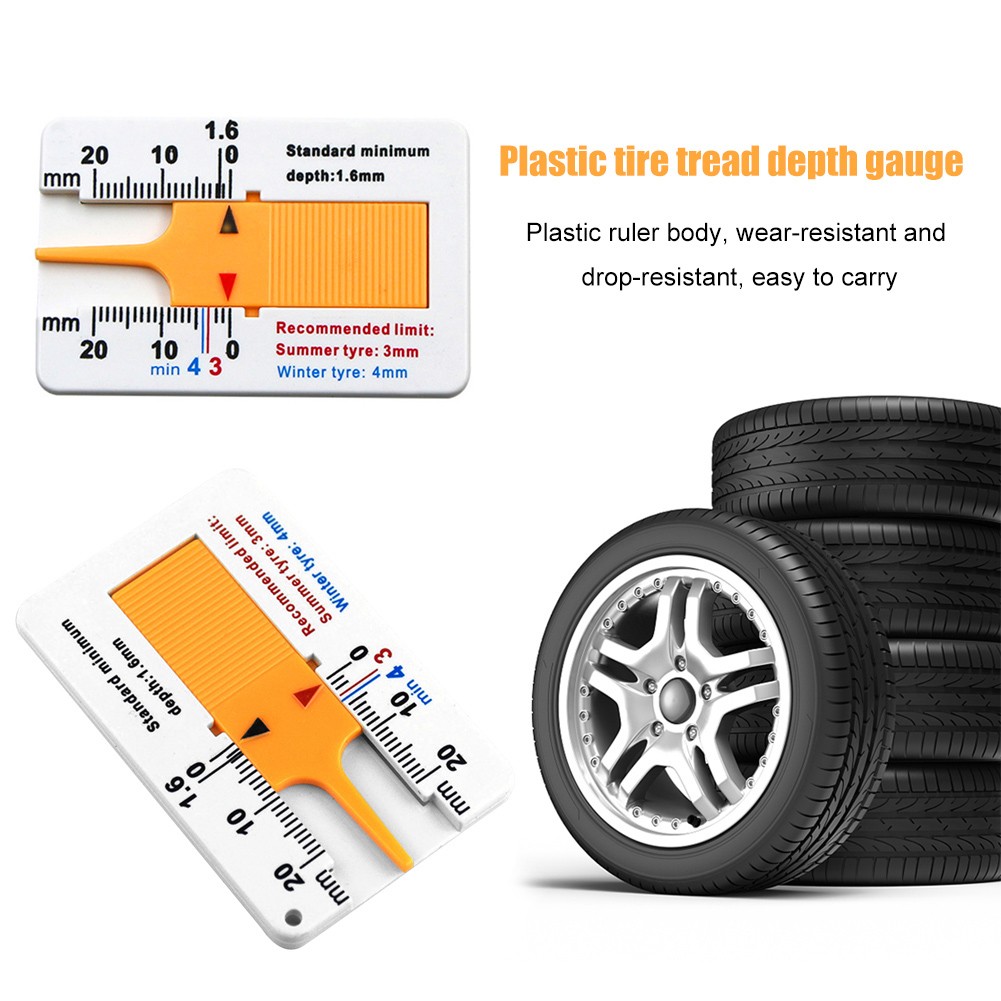 1-8pcs Gauge Gauge Tool Supplies 0-20mm Metal Pointer Auto Car Tire Read Depth Gauge Page Motorcycle