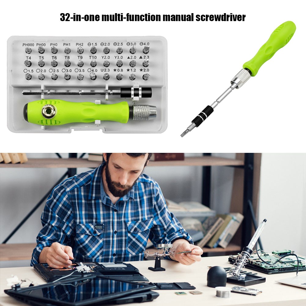 32 in 1 Magnetic Screwdriver Set for iPad Camera Computer Maintenance Hardware HD Repair Hand Tool