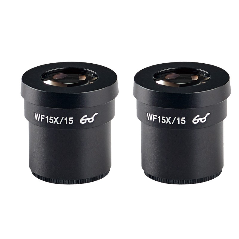 2pcs WF10X WF15X WF20X WF25X WF30X Wide Field Eyepiece for Trinocular Microscope Stereo Microscope 30mm Interface Installation