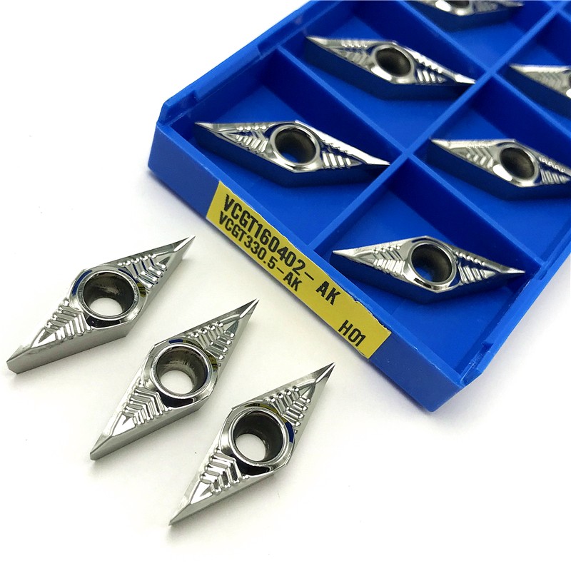 VCGT160402 VCGT160404 VCGT160408 AK H01 aluminum insert inner turning tool cnc lathe tools high quality aluminum copper tool