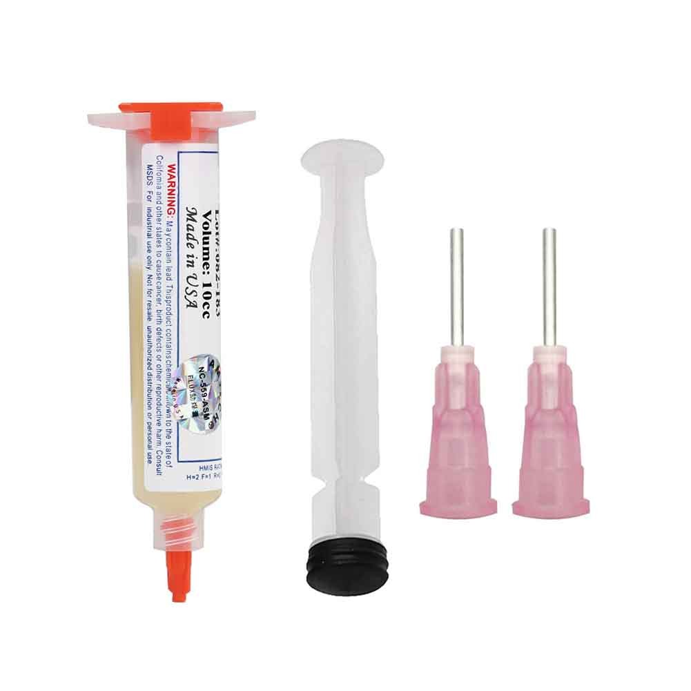 Solder Flux 10cc NC-559-ASM-UV solder paste Flux Grease For Phone Computer LED BGA SMD PGA PCB Repair + Needles Rework Tools