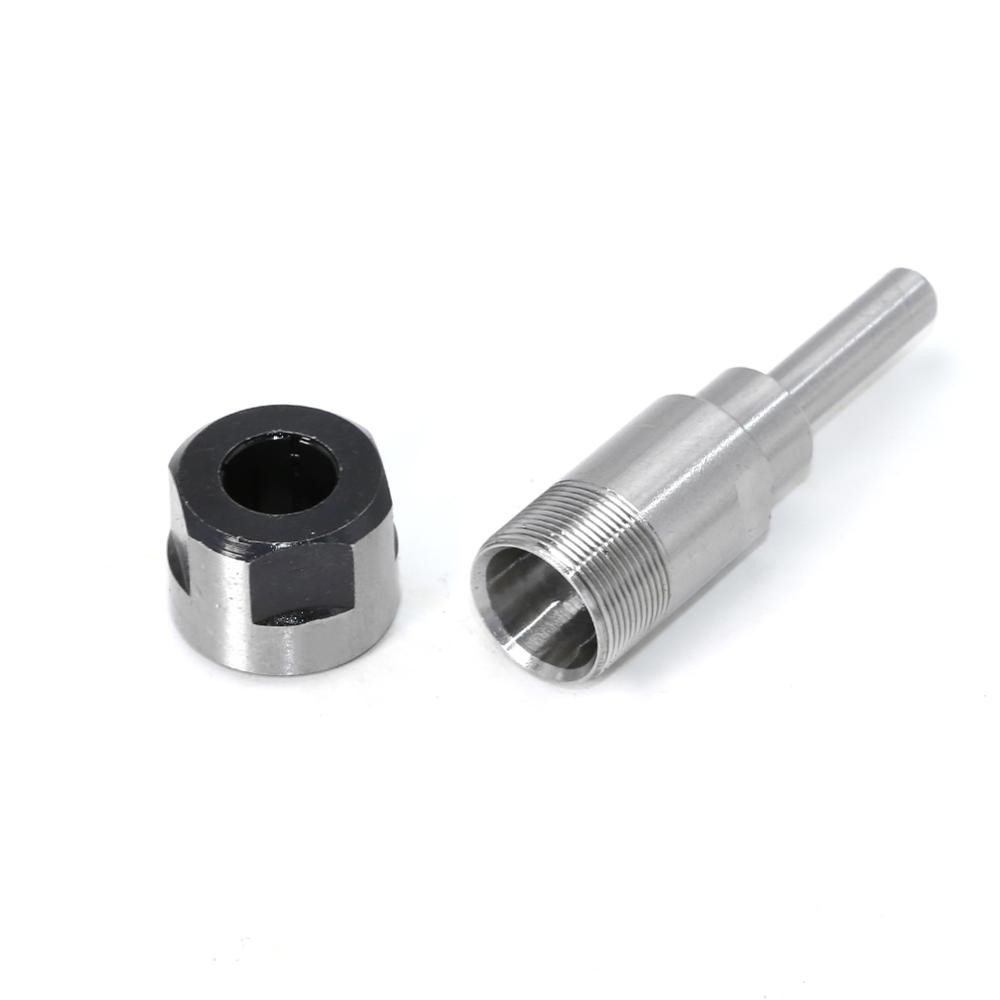 Binoax Router Bit Extension Rod Collet Drilling Machine Extension Milling Wood Cutting Machine 1/4(1/2) Inch 6/8/12mm Shank