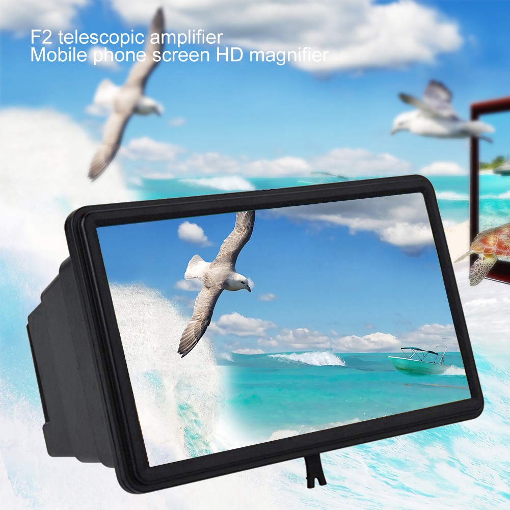 3D Mobile Phone Screen Magnifier Stereoscopic HD Amplify Stand Movie Video Desktop Smartphone Amplifier