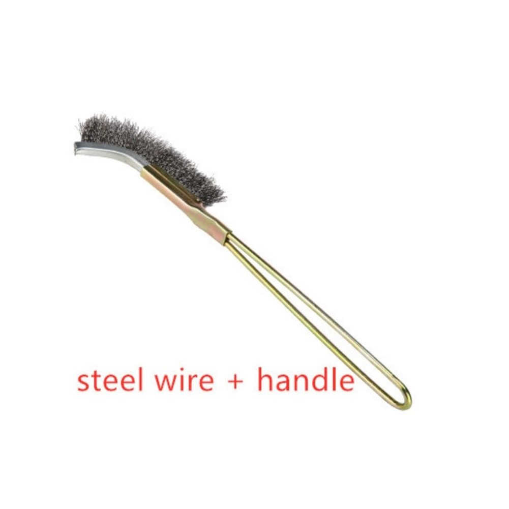 Wire Brush Steel Brass Nylon Polishing Brush For Industry Detail Metal Rust Removal Household Cleaning Hand Tool Rust Removal