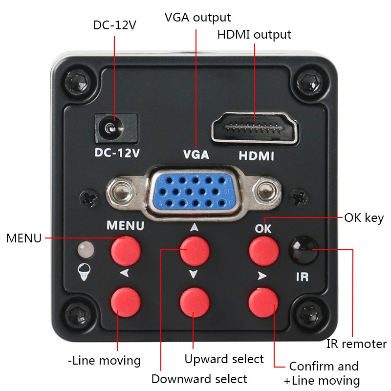 SONY IMX307 Sensor 13MP HD 1080P HDMI VGA C Mount Industrial Digital Video Microscope Camera for PCB Phone Repair