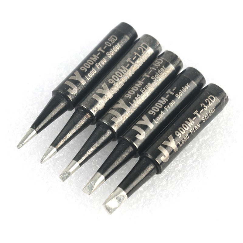 14pcs/lot JY Black Lead-Free Soldering Soldering Iron Tips 900M-T-K for Haku 936 FX888/888D SAIC CXG YIHUA AOYUE