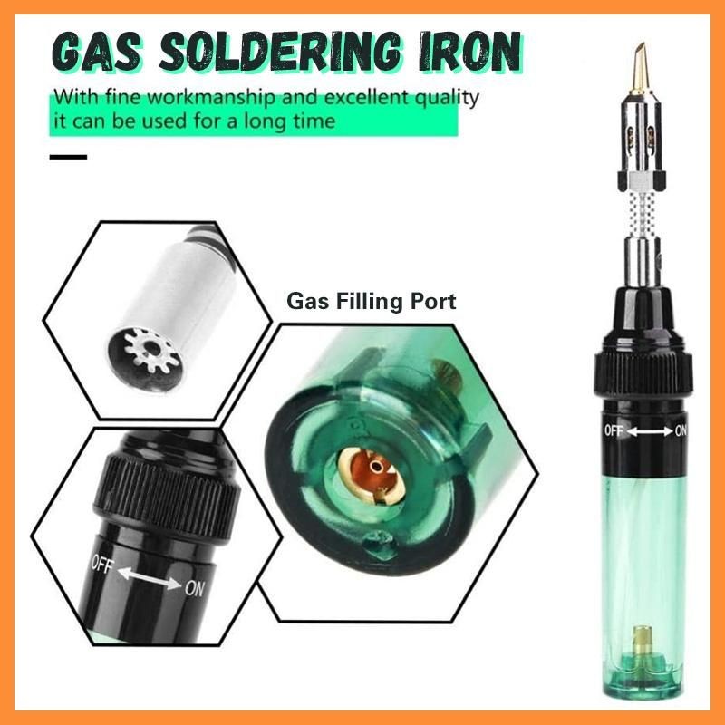 1300 Celsius Butane 4 in 1 Portable Soldering Iron Kit Welding Pen Burner Blow Torch Gas Soldering Iron Tip Butane Cordless Tool